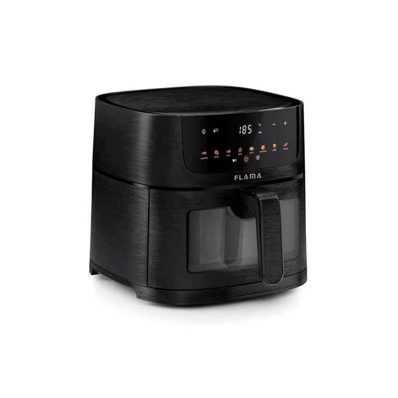 FREIDORA AIRE FLAMA 644FL 6L 1500W VENTANA DIG NGR